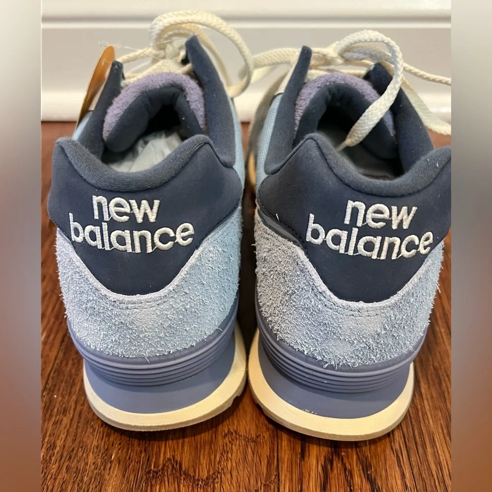 Unisex New Balance Blue Purple Sneakers - Picture 4 of 6